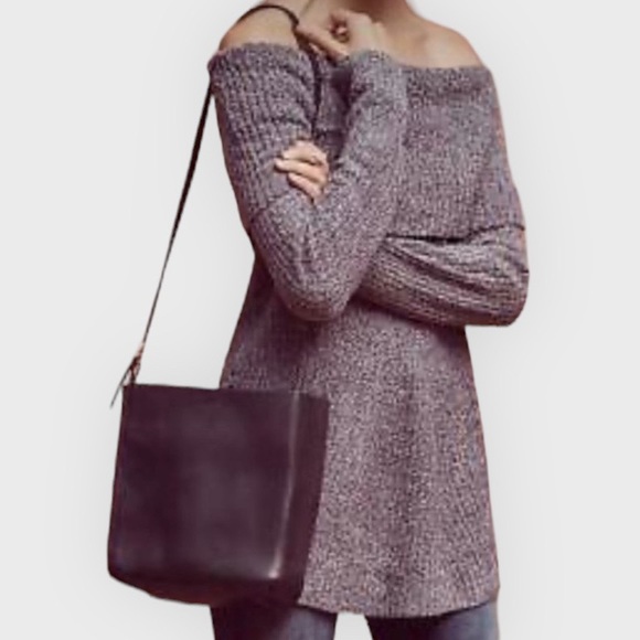Anthropologie Sweaters - Anthropologie Moth Off the Shoulder Eyelet Sweater